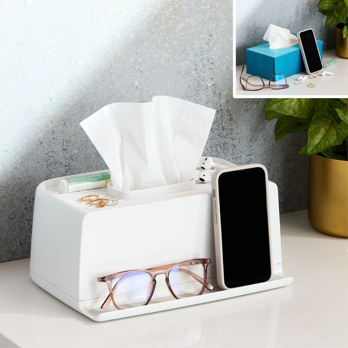 The Ledge™ Tissue Holder, Rectangular