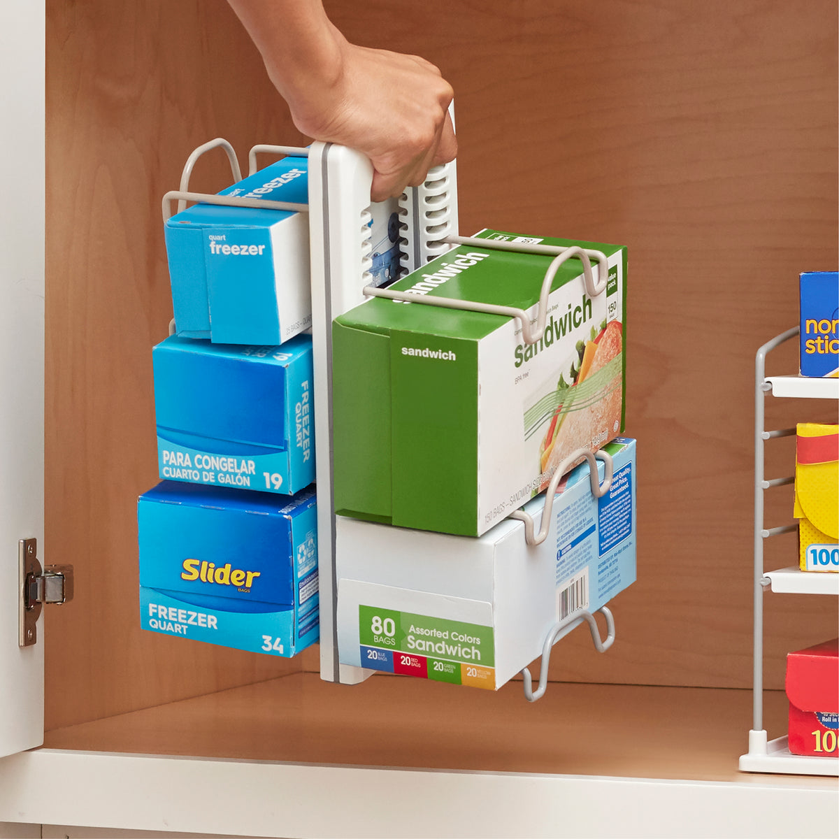 WrapStand® Kitchen Wrap Foil and Bag Caddy