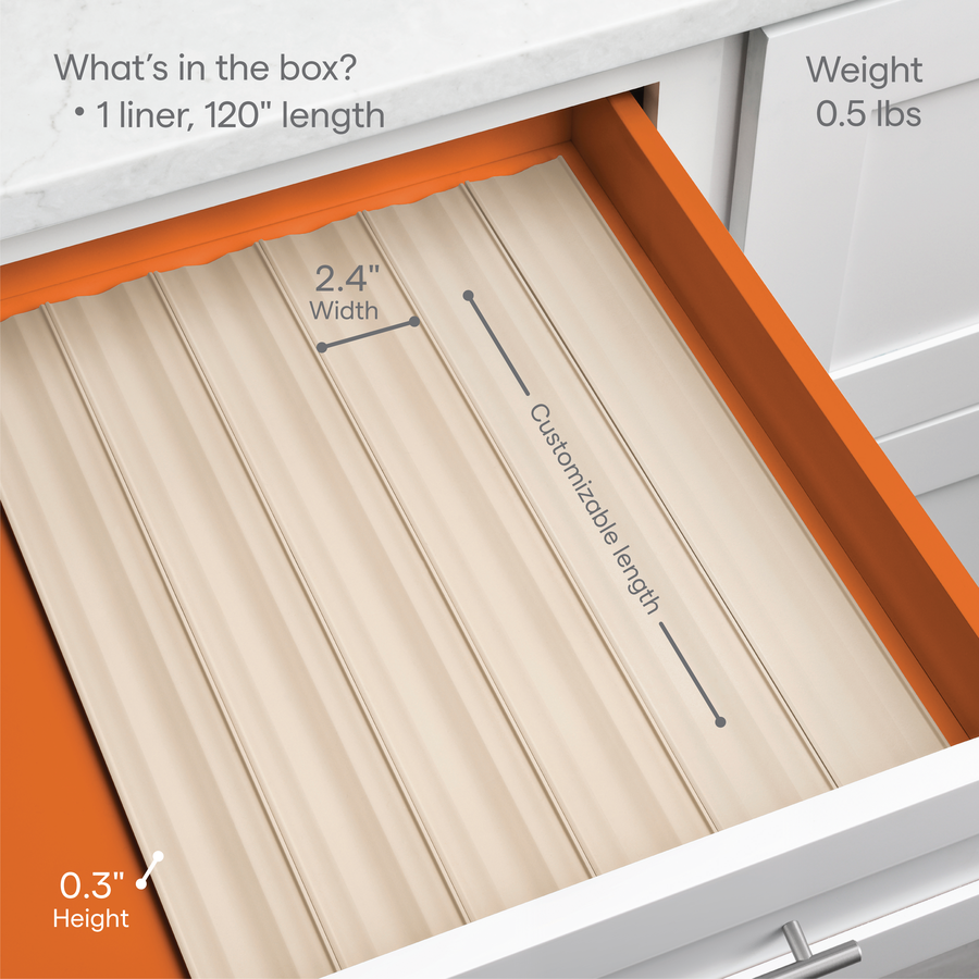 SpiceLiner Drawer Organizer 10ft Roll Sandstone YouCopia