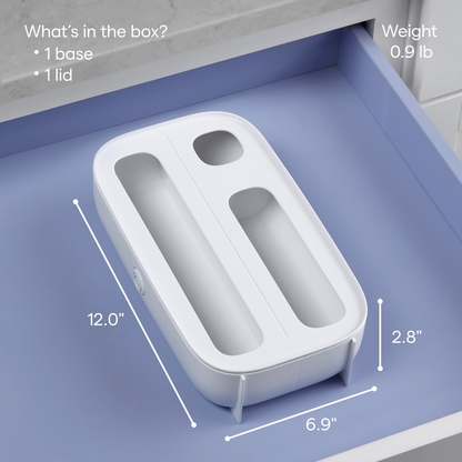 StoraBag™ Food Bag Dispenser, 3-Slot