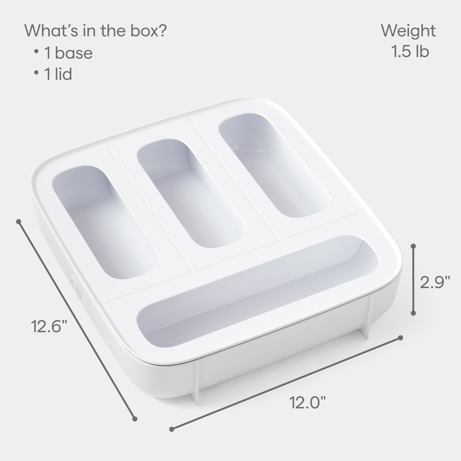 StoraBag™ Food Bag Dispenser, Family Size 4-Slot