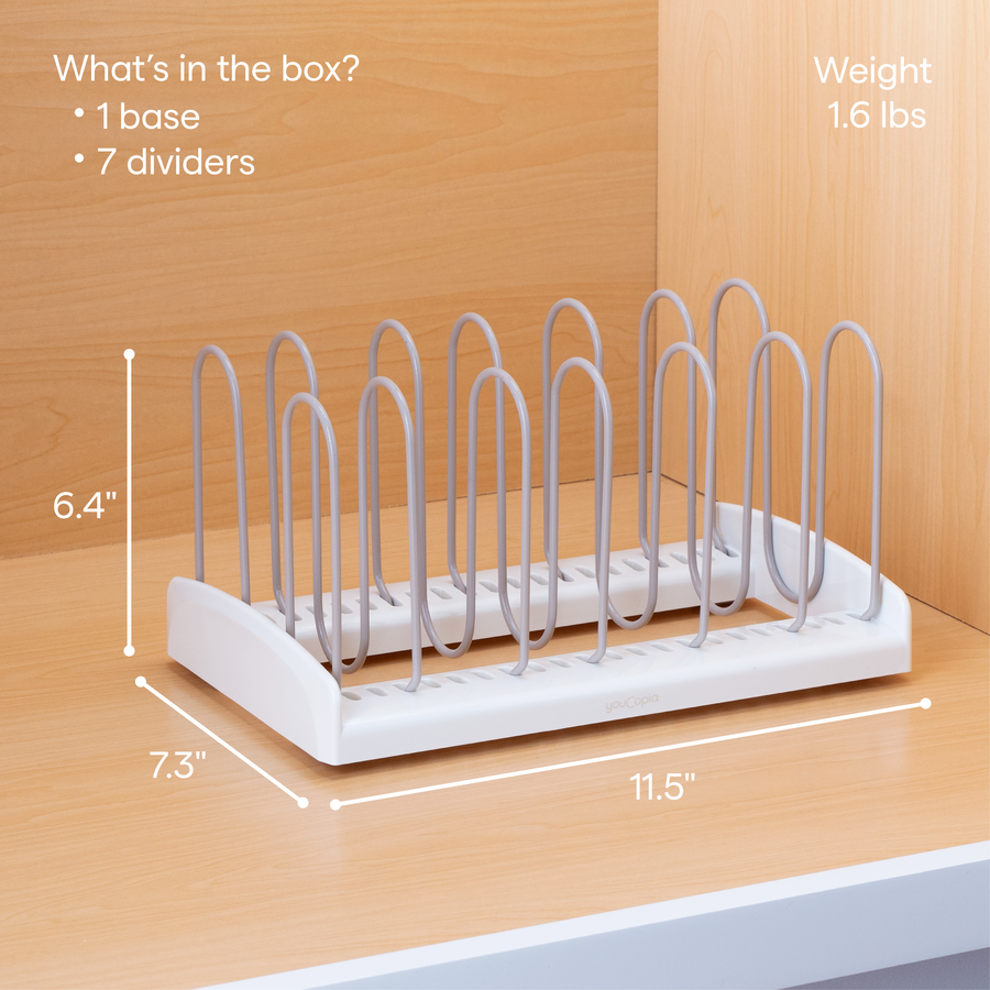 StoreMore® Adjustable Pan and Lid Rack, 11"