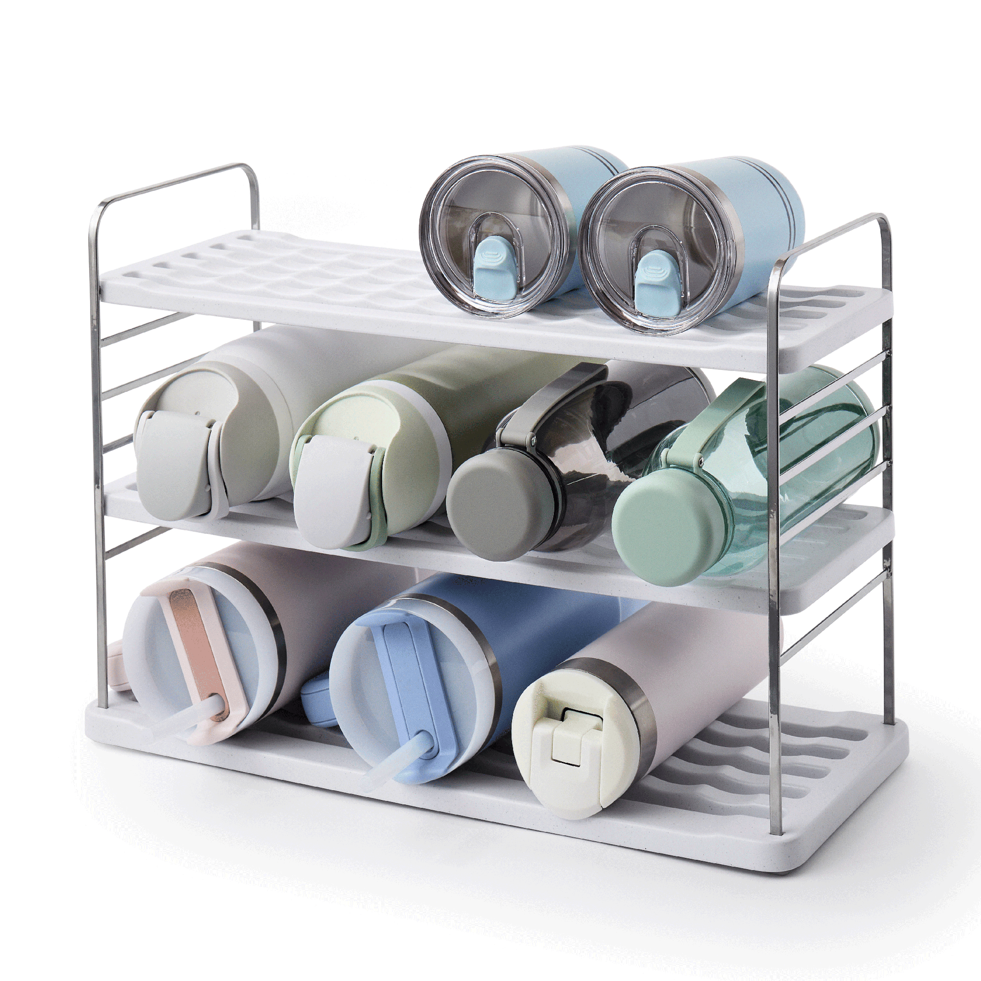 UpSpace® Bottle Organizer, 12 Bottle - White