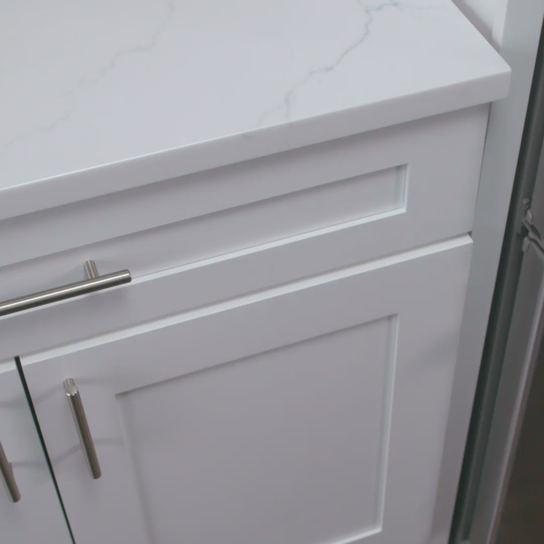 Load video: storabag plastic bag organizer in drawer featuring someone sticking labels onto the organizer