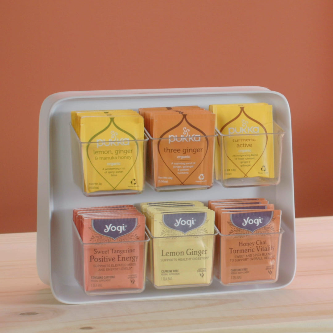 SipStation™ 80 Tea Bag Organizer Caddy – YouCopia