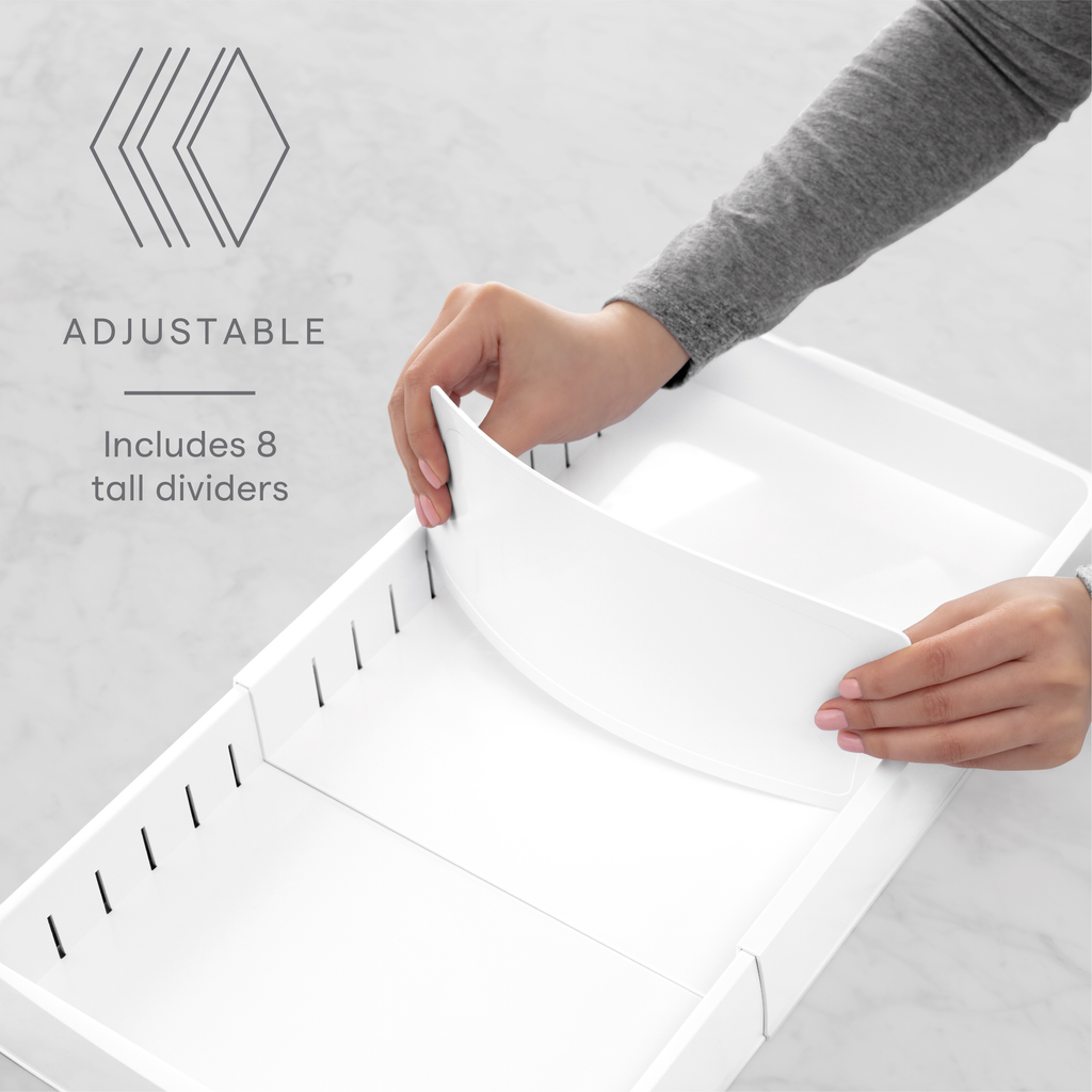 Adjustable Pot and Lid Organizer with Integrated Extension