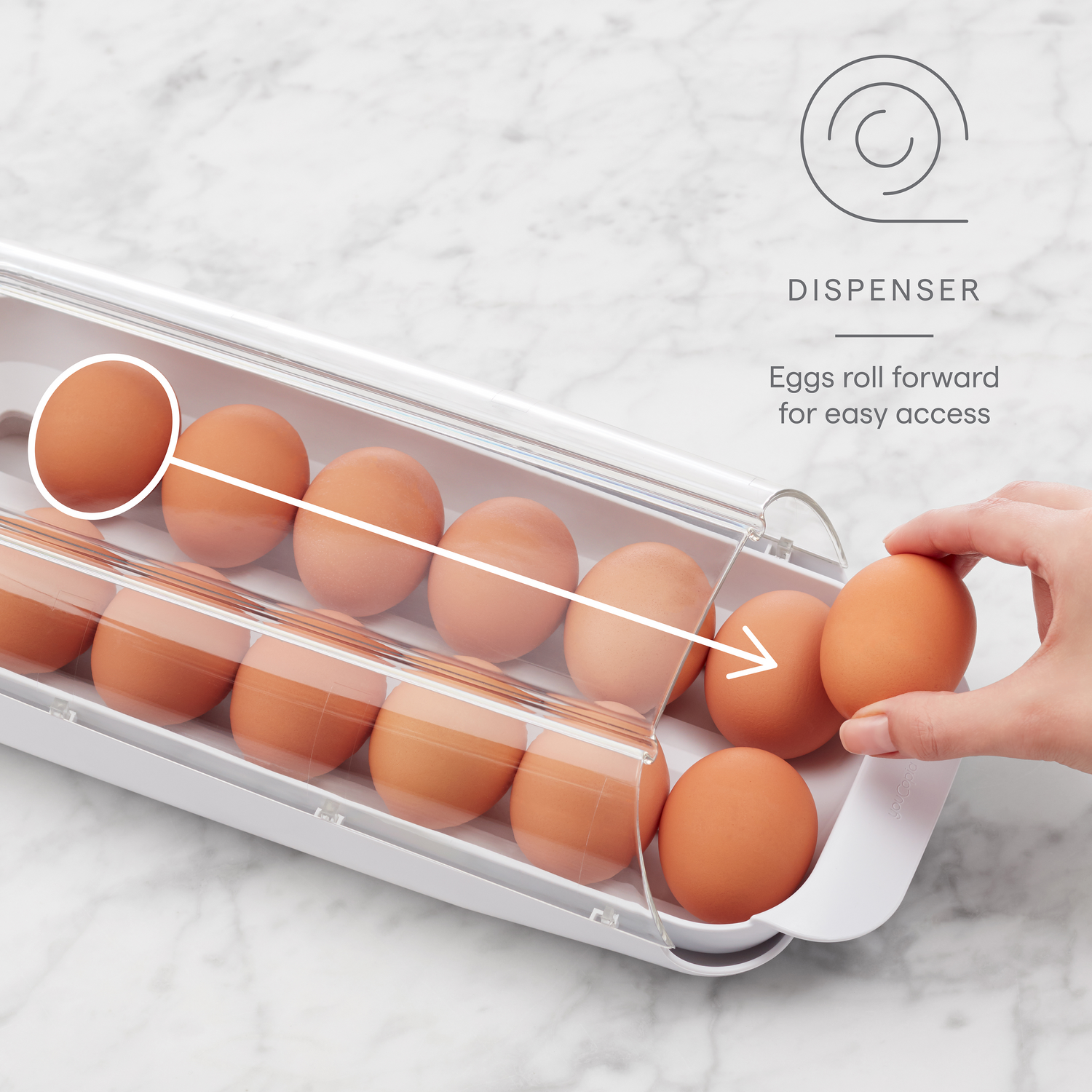 Josie 14 Egg Tray Refrigerator Bin