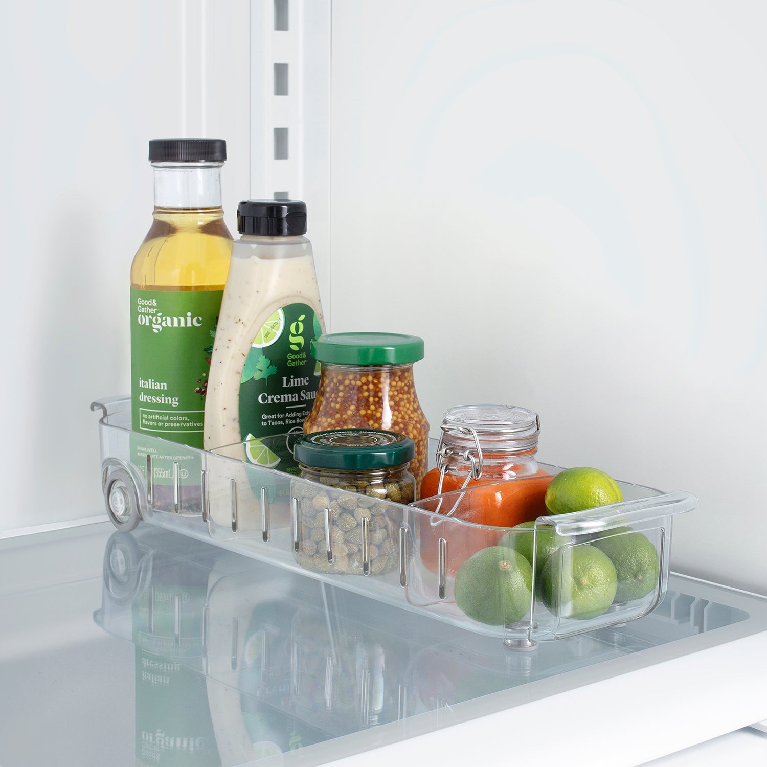 RollOut™ Fridge Caddy, 4”, 2-Pack