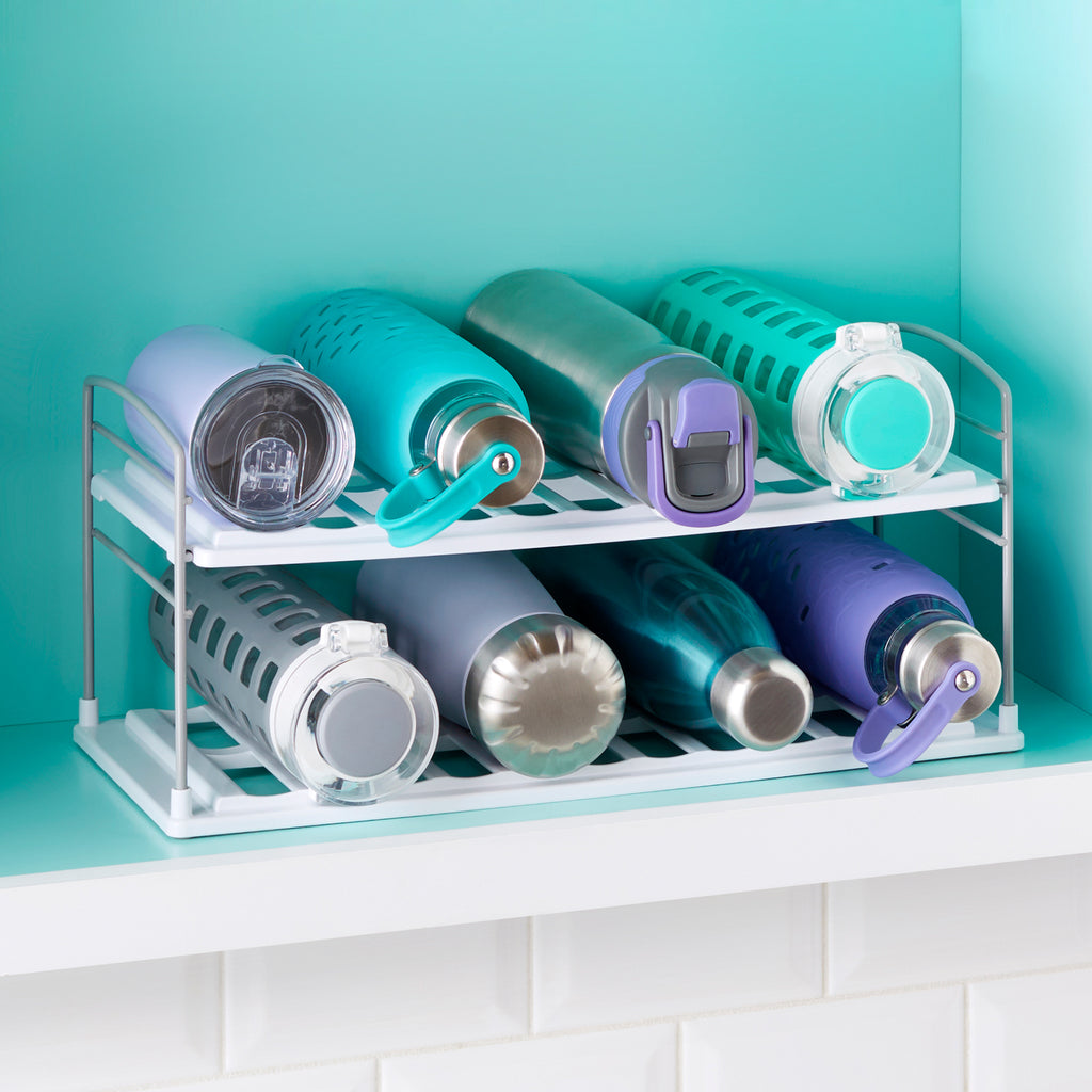 UpSpace® Bottle Organizer, 2-Shelf Wide