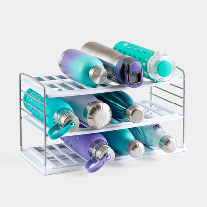 UpSpace® Bottle Organizer, 3-Shelf Wide