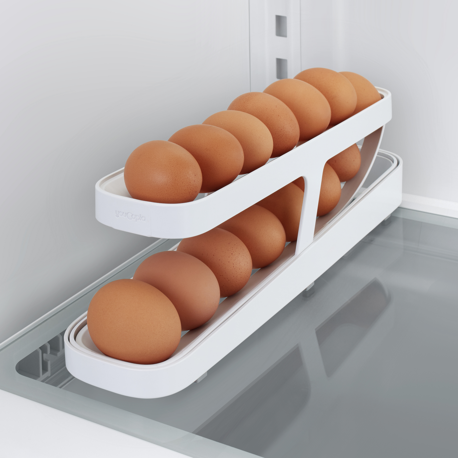 ▷▷ YouCopia Rolldown - Dispensador de huevos para nevera – Zona Tendencia
